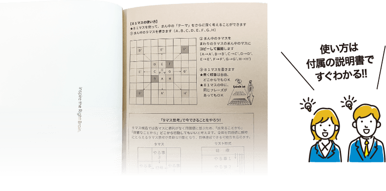 ガイド付きで、使い方は簡単!自由!!